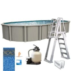 Excursion 15'x26' X 54" Oval Above Ground Pool Package -Clean Pool Supply Excursion 15x26 x 54 Oval Above Ground Pool Package 4
