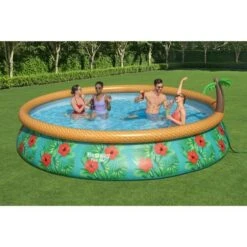 Bestway - Fast Set Paradise Palms 15' Round Inflatable Pool Set 34 Bestway - Fast Set Paradise Palms 15' Round Inflatable Pool Set -Clean Pool Supply Fast Set Paradise Palms 15 Round Inflatable Pool Set 12