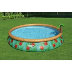 Bestway - Fast Set Paradise Palms 15' Round Inflatable Pool Set 37 Bestway - Fast Set Paradise Palms 15' Round Inflatable Pool Set -Clean Pool Supply Fast Set Paradise Palms 15 Round Inflatable Pool Set 15