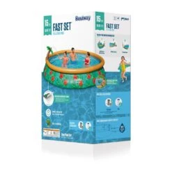 Bestway - Fast Set Paradise Palms 15' Round Inflatable Pool Set 38 Bestway - Fast Set Paradise Palms 15' Round Inflatable Pool Set -Clean Pool Supply Fast Set Paradise Palms 15 Round Inflatable Pool Set 16