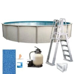 Freestyle 12' X 52" Round Above Ground Pool Package -Clean Pool Supply Freestyle 12 x 52 Round Above Ground Pool Package 5