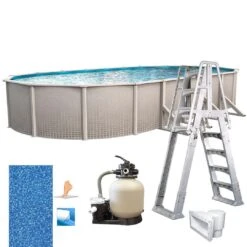 Freestyle 12'x24' X 52" Oval Above Ground Pool Package -Clean Pool Supply Freestyle 12x24 x 52 Oval Above Ground Pool Package 5