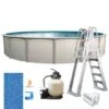 Freestyle 18' X 52" Round Above Ground Pool Package -Clean Pool Supply Freestyle 18 x 52 Round Above Ground Pool Package