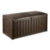 Keter - Glenwood 101 Gallon Deck Box, Brown -Clean Pool Supply Glenwood 101 Gallon Deck Box Brown