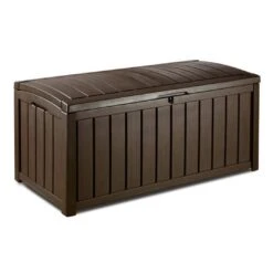 Keter - Glenwood 101 Gallon Deck Box, Brown -Clean Pool Supply Glenwood 101 Gallon Deck Box Brown 5