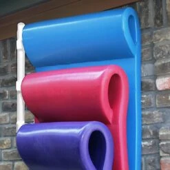 Float Storage - Hanging Float Rack, White - 3 Floats 9 Float Storage - Hanging Float Rack, White - 3 Floats -Clean Pool Supply Hanging Float Rack White 3 Floats 3