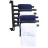 Float Storage - Hanging Towel Rack, Black - 6 Towels -Clean Pool Supply Hanging Towel Rack Black 6 Towels