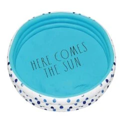 Rae Dunn - Indigo Polka Dot Inflatable Mini Pool - Here Comes The Sun -Clean Pool Supply Indigo Polka Dot Inflatable Mini Pool Here Comes The Sun 2