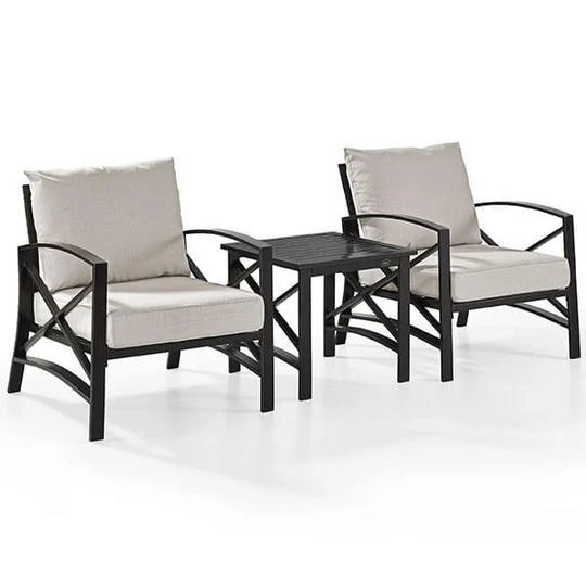 Kaplan 3Pc Outdoor Seating Set - Mist 4 Kaplan 3Pc Outdoor Seating Set - Mist - Image 2