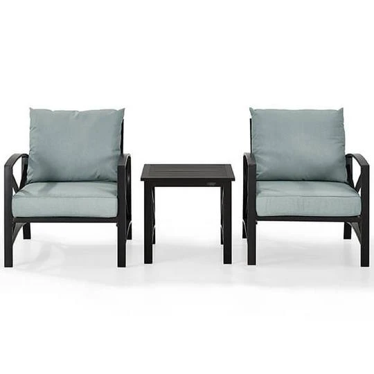 Kaplan 3Pc Outdoor Seating Set - Mist 5 Kaplan 3Pc Outdoor Seating Set - Mist - Image 3