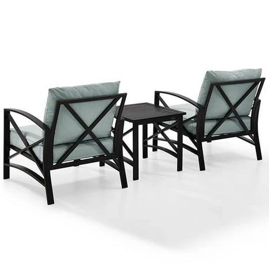 Kaplan 3Pc Outdoor Seating Set - Mist 7 Kaplan 3Pc Outdoor Seating Set - Mist - Image 5