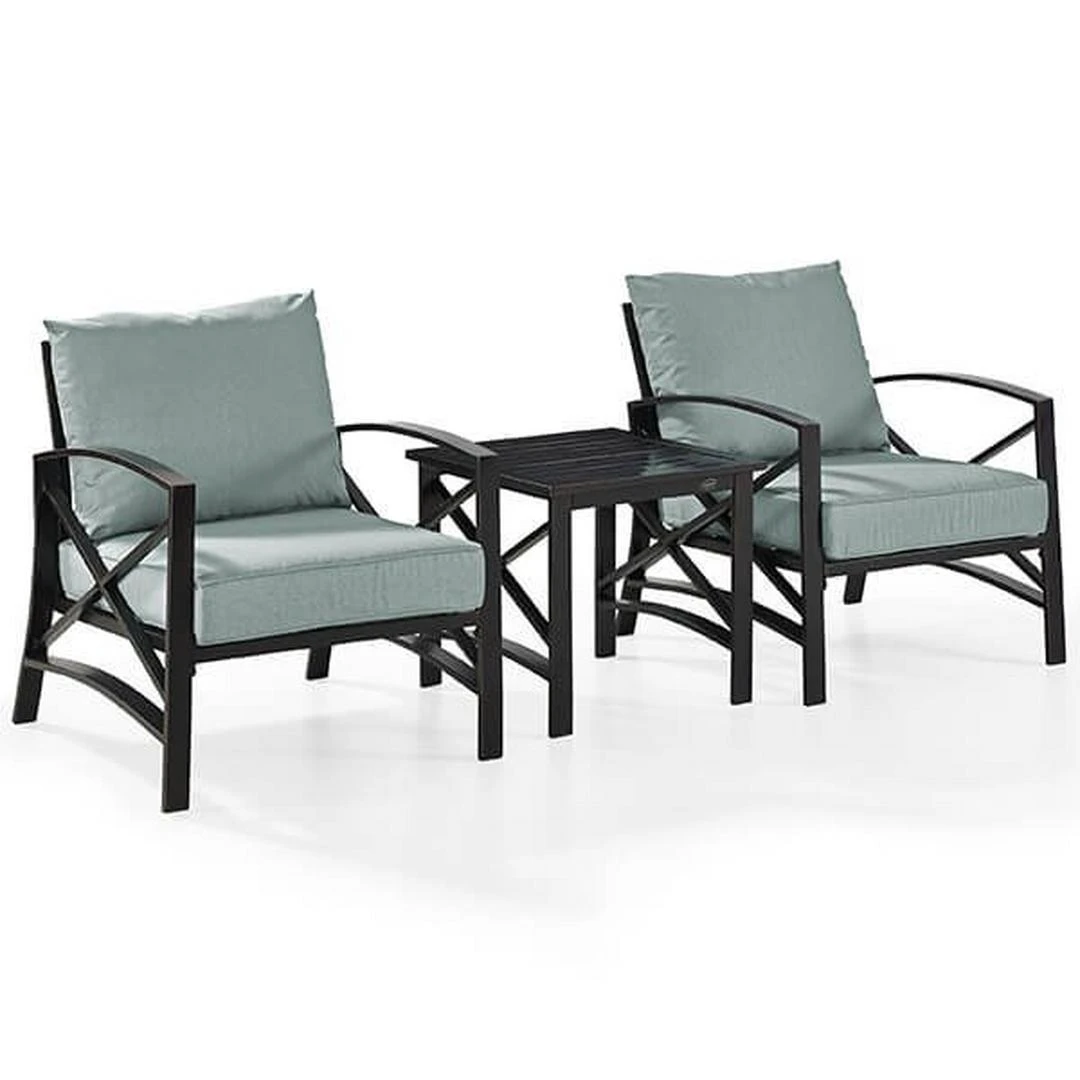 Kaplan 3Pc Outdoor Seating Set - Mist 11 Kaplan 3Pc Outdoor Seating Set - Mist - Image 9