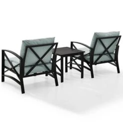 Kaplan 3Pc Outdoor Seating Set - Oatmeal -Clean Pool Supply Kaplan 3 Pc Outdoor Seating Set 4