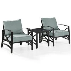 Kaplan 3Pc Outdoor Seating Set - Oatmeal -Clean Pool Supply Kaplan 3 Pc Outdoor Seating Set 8