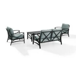 Kaplan 4-Pc Outdoor Seating Set - Oatmeal -Clean Pool Supply Kaplan 4 Pc Outdoor Seating Set 10