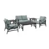 Kaplan 6-Pc Outdoor Seating Set - Oatmeal -Clean Pool Supply Kaplan 6 Pc Outdoor Seating Set