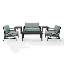Kaplan 6-Pc Outdoor Seating Set - Mist -Clean Pool Supply Kaplan 6 Pc Outdoor Seating Set 22