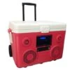 Sondpex - KoolMax 40 Quart Wheeled Cooler Bluetooth Audio And Charging Station - Red -Clean Pool Supply KoolMax 40 Quart Wheeled Cooler Bluetooth Audio and Charging Station Red