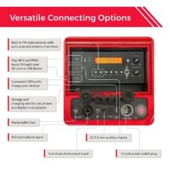 Sondpex - KoolMax 40 Quart Wheeled Cooler Bluetooth Audio And Charging Station - Red -Clean Pool Supply KoolMax 40 Quart Wheeled Cooler Bluetooth Audio and Charging Station Red 11