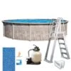 Marina 15' X 52" Round Above Ground Pool Package -Clean Pool Supply Marina 15 x 52 Round Above Ground Pool Package