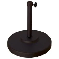 Metal Umbrella Base - Black Or Bronze Cast Iron Bases For Umbrellas