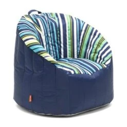 Big Joe - Outdoor Lumin Chair, Cozumel Stripe And Navy -Clean Pool Supply Outdoor Lumin Chair Cozumel Stripe and Navy 15