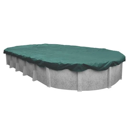 Midwest Canvas - 16' X 32' Oval Winter Pool Cover, 12 Year Warranty, Green 4 Midwest Canvas - 16' X 32' Oval Winter Pool Cover, 12 Year Warranty, Green - Image 2
