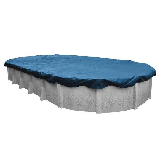 Midwest Canvas - 16' X 32' Oval Winter Pool Cover, 8 Year Warranty, Blue 4 Midwest Canvas - 16' X 32' Oval Winter Pool Cover, 8 Year Warranty, Blue - Image 2