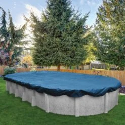 Midwest Canvas - 16' X 32' Oval Winter Pool Cover, 8 Year Warranty, Blue 14 Midwest Canvas - 16' X 32' Oval Winter Pool Cover, 8 Year Warranty, Blue -Clean Pool Supply Oval Winter Pool Cover 8 Year Warranty Blue 12