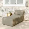 Big Joe - Patio 2-Piece Sectional Couch, Castor Gray -Clean Pool Supply Patio 2 Piece Sectional Couch Castor Gray