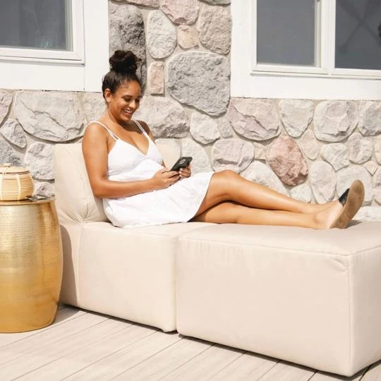 Big Joe - Patio 2-Piece Sectional Couch, Terra Bask 4 Big Joe - Patio 2-Piece Sectional Couch, Terra Bask - Image 2