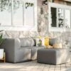 Big Joe - Patio 4-Piece Sectional Couch, Granite 1 Big Joe - Patio 4-Piece Sectional Couch, Granite -Clean Pool Supply Patio 4 Piece Sectional Couch Granite