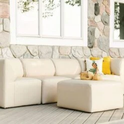 Big Joe - Patio 5-Piece Sectional Couch, Terra Bask