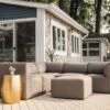Big Joe - Patio 6-Piece Sectional Couch, Castor Gray -Clean Pool Supply Patio 6 Piece Sectional Couch Castor Gray