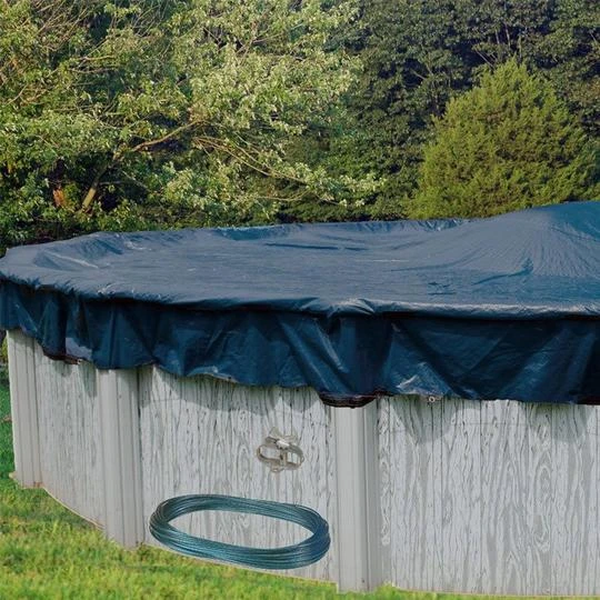 Polar 16' X 25' Oval Winter Pool Cover With 45 Cover Clips 3 Polar 16' X 25' Oval Winter Pool Cover With 45 Cover Clips