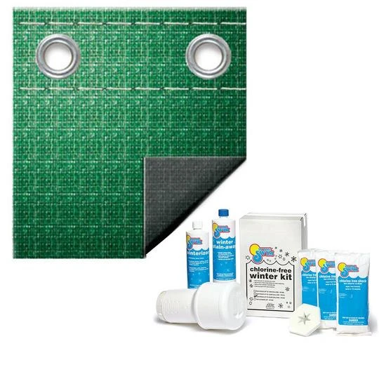 Polar Plus 12-Year 25' X 45' Rectangle Winter Pool Cover With Pool Closing Kit Up To 35,000 Gallons Bundle 3 Polar Plus 12-Year 25' X 45' Rectangle Winter Pool Cover With Pool Closing Kit Up To 35,000 Gallons Bundle