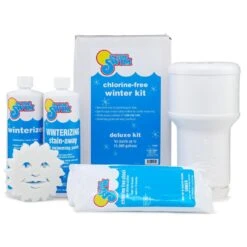 In The Swim - Deluxe Pool Closing Kit For Up To 15,000 Gallons -Clean Pool Supply Pool Chemical Winterizing Kits 16