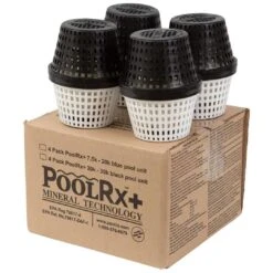 PoolRx - PoolRx+ Black Mineral Unit For 20,000 To 30,000 Gallons, 4-Pack -Clean Pool Supply PoolRx Black Mineral Unit for 20000 to 30000 Gallons 4 Pack 2