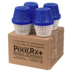 PoolRx - PoolRx+ Blue Mineral Unit For 7,500 To 20,000 Gallons, 4-Pack 8 PoolRx - PoolRx+ Blue Mineral Unit For 7,500 To 20,000 Gallons, 4-Pack -Clean Pool Supply PoolRx Blue Mineral Unit for 7500 to 20000 Gallons 4 Pack 2