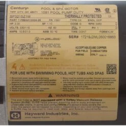 Hayward - Power End Pool Motor For 2HP 1-Speed Tristar Pool Pump, Max Rate 19 Hayward - Power End Pool Motor For 2HP 1-Speed Tristar Pool Pump, Max Rate -Clean Pool Supply Power End Pool Motor for 2HP 1 Speed Tristar Pool Pump Max Rate 7