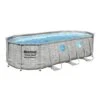 Bestway - Power Steel 18' X 9' X 48" Oval Above Ground Pool Set -Clean Pool Supply Power Steel 18 x 9 x 48 Oval Above Ground Pool Set