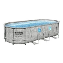 Clean Pool Supply 3 Bestway - Power Steel 18' X 9' X 48" Oval Above Ground Pool Set