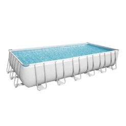 Bestway - Power Steel 24' X 12' X 52" Rectangle Above Ground Pool Set -Clean Pool Supply Power Steel 24 x 12 x 52 Rectangle Above Ground Pool Set 2