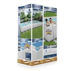 Bestway - Power Steel 31' X 16' Rectangle Above Ground Pool Set -Clean Pool Supply Power Steel 31 x 16 Rectangle Above Ground Pool Set 4