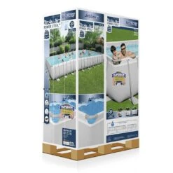 Bestway - Power Steel 31' X 16' Rectangle Above Ground Pool Set -Clean Pool Supply Power Steel 31 x 16 Rectangle Above Ground Pool Set 9