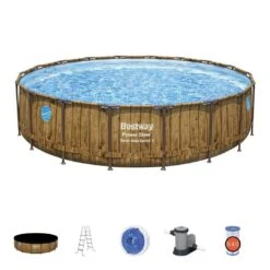 Bestway - Power Steel Swim Vista 18' Round Above Ground Pool Set -Clean Pool Supply Power Steel Swim Vista 18 Round Above Ground Pool Set 10