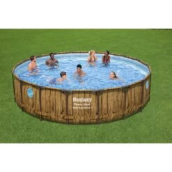 Bestway - Power Steel Swim Vista 18' Round Above Ground Pool Set -Clean Pool Supply Power Steel Swim Vista 18 Round Above Ground Pool Set 12