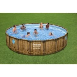 Bestway - Power Steel Swim Vista 18' Round Above Ground Pool Set -Clean Pool Supply Power Steel Swim Vista 18 Round Above Ground Pool Set 3