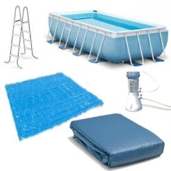 Intex - Prism Frame 16' X 8' Rectangle Pool Package -Clean Pool Supply Prism Frame 16 x 8 Rectangle Pool Package 3