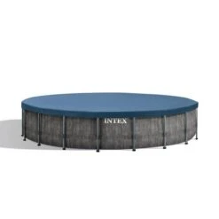 Intex - Prism Frame Greywood Above Ground Pool 18' Round X 48" Depth -Clean Pool Supply Prism Frame Greywood Above Ground Pool 18 Round x 48 Depth 6